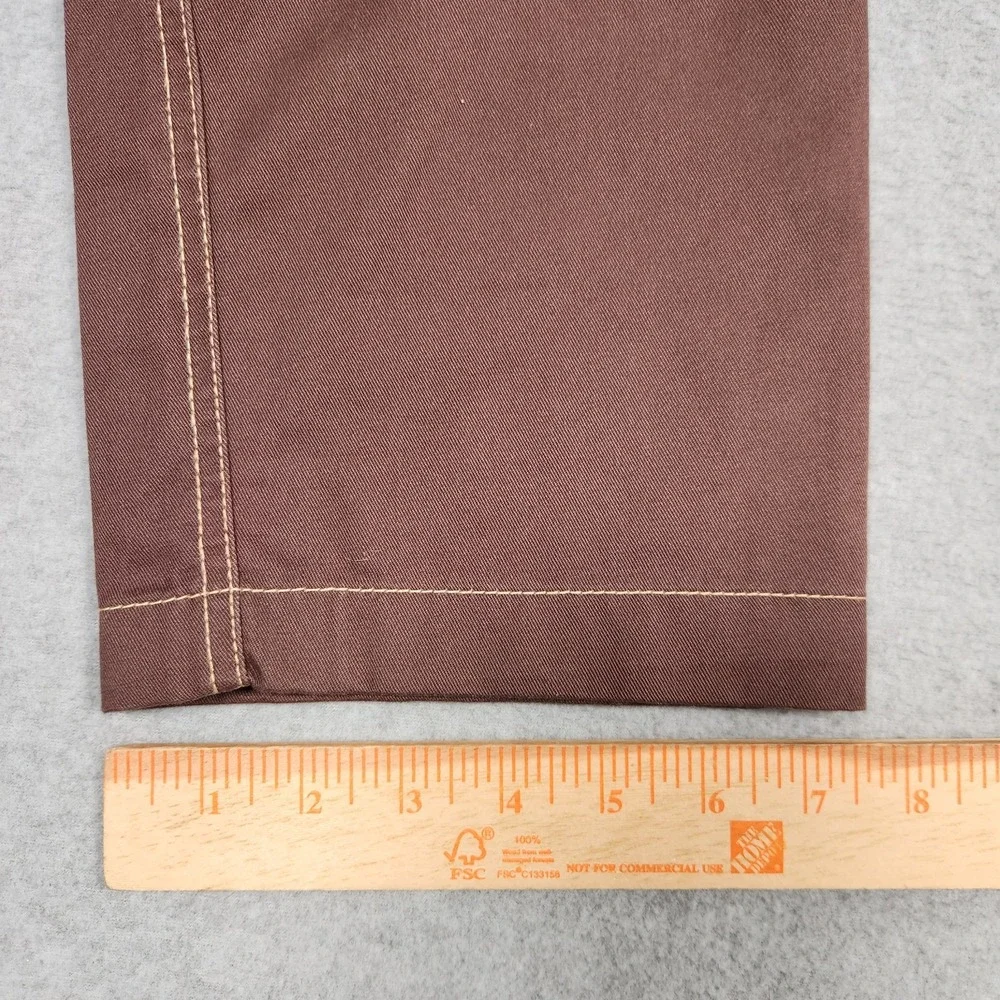 True Religion Pants Size 28 (Actual 30x32) Brown Cargo Contrast Stitch Flap